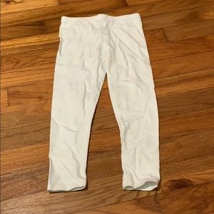 White and glitter leggings